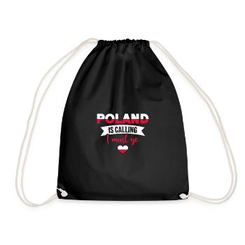 La Pologne appelle Je dois devenir polonais - Sac de sport léger - noir - Devant