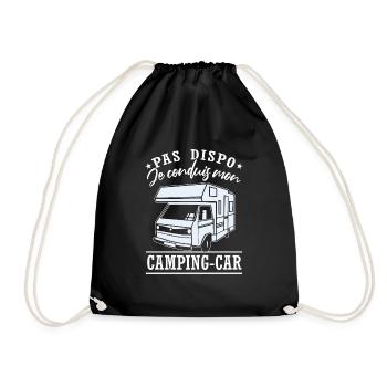 Je Conduis Mon Camping-Car - Sac de sport léger - noir - Devant