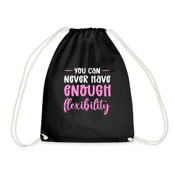 Vous n’avez jamais assez de flexibilité. Soie aérienne - Sac de sport léger - noir - Devant