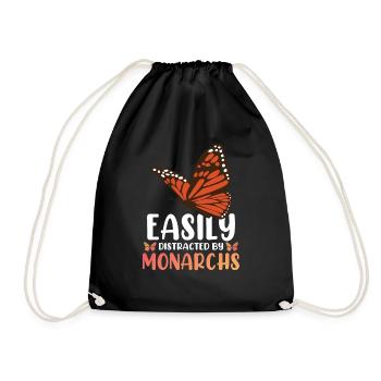 Facilement distrait par les monarques - Sac de sport léger - noir - Devant