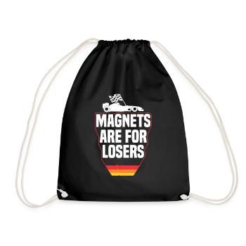 Slot Car Racing Car Car Racing - Drawstring Bag - black - Front