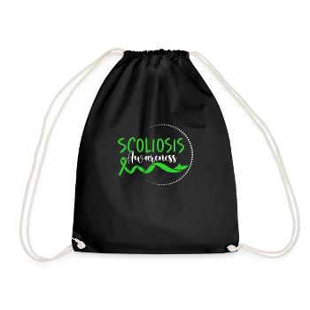 Récupération après une chirurgie du dos Scoliose-Bewus - Sac de sport léger - noir - Devant