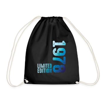 Since 1978 Year 1978 Retro Vintage 1978 Birth - Drawstring Bag - black - Front