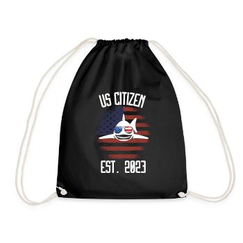 Us Citizen 2023 Shirt, US Citizenship Gift For Boy - Drawstring Bag - black - Front