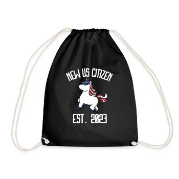 Us Citizen 2023 Shirt, US Citizenship Gift For Wom - Drawstring Bag - black - Front