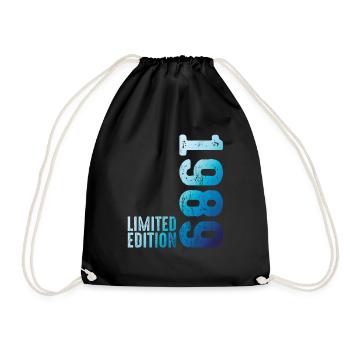 Since 1989 Year 1989 Retro Vintage 1989 Birth - Drawstring Bag - black - Front