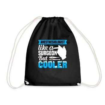 Anesthetist Anaesthesiologist Anesthesia - Drawstring Bag - black - Front