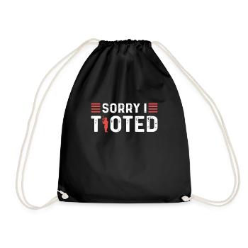 Sorry I tooted. Scotland - Drawstring Bag - black - Front