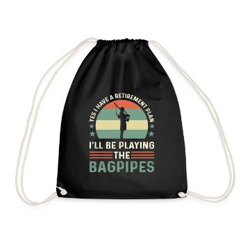 Yes, I have a pension plan. I will use the - Drawstring Bag - black - Front