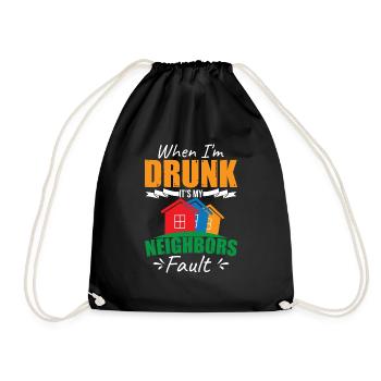 Drôle de voisin Quartier des hommes - Sac de sport léger - noir - Devant