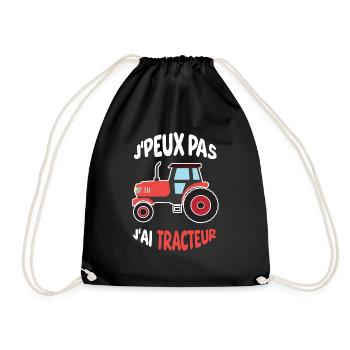 Can't I Have A Tractor Farm Farmer - Drawstring Bag - black - Front