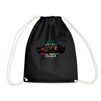 Bangkok Thaïlande Thaïlande Voyage Bangkok Tenue. - Sac de sport léger - noir - Devant