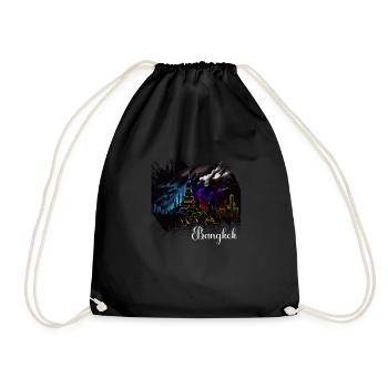 Bangkok Thaïlande Voyage thaïlandais Bangkok tenue. - Sac de sport léger - noir - Devant