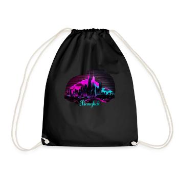 Bangkok Thaïlande Thaïlande Voyage Bangkok Tenue. - Sac de sport léger - noir - Devant