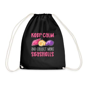 Keep calm - Drawstring Bag - black - Front