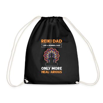 Père Reiki. Comme un père normal, seulement - Sac de sport léger - noir - Devant