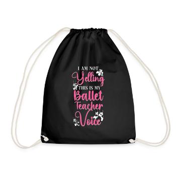 Ballet Danseuse Danse Ballerine - Sac de sport léger - noir - Devant