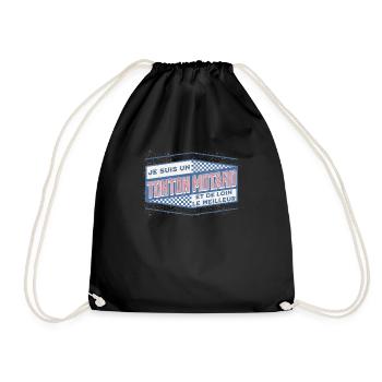 Moto Idée Cadeau pour Motard Citation Humour - Sac de sport léger - noir - Devant