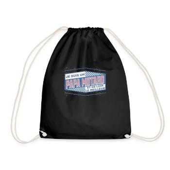 Moto Idée Cadeau pour Motard Citation Humour - Sac de sport léger - noir - Devant