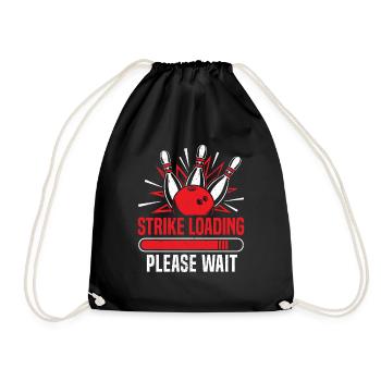 Strike Loading Bowling - Drawstring Bag - black - Front