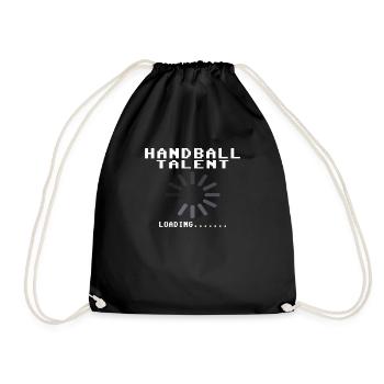 Handball Zubehör handballer Motiv - Turnbeutel - Schwarz - Vorne