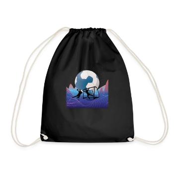 Accessoires de handball motif handball - Sac de sport léger - noir - Devant
