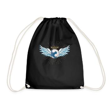 Accessoires de handball motif handball - Sac de sport léger - noir - Devant