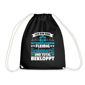 Ich Bin Eine Altenpflegerin - Turnbeutel - Schwarz - Vorne