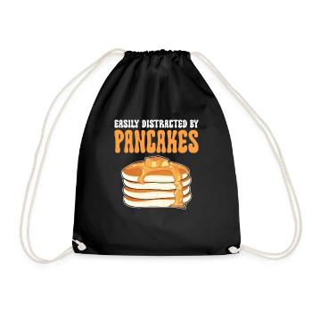 Facilement distrait par les crêpes. - Sac de sport léger - noir - Devant