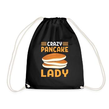 Crazy pancake dame. - Sac de sport léger - noir - Devant