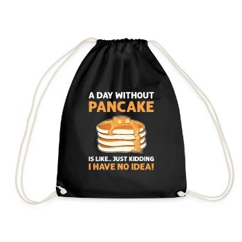 Une journée sans crêpes, c’est comme... Un seul - Sac de sport léger - noir - Devant