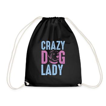 Hundetrainerin Dog Lady - Turnbeutel - Schwarz - Vorne