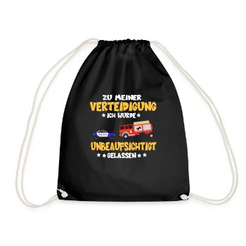 Kinder Kita Kindergarten Kindergartenkind Geschenk - Turnbeutel - Schwarz - Vorne