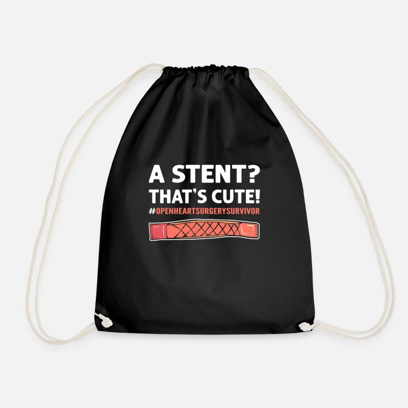 Ein Stent? Das Ist Süß! Transplantation Operation - Turnbeutel - Schwarz