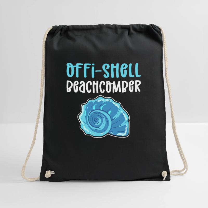 Offi-Shell Beachcomber. Shell pen Drawstring Bag