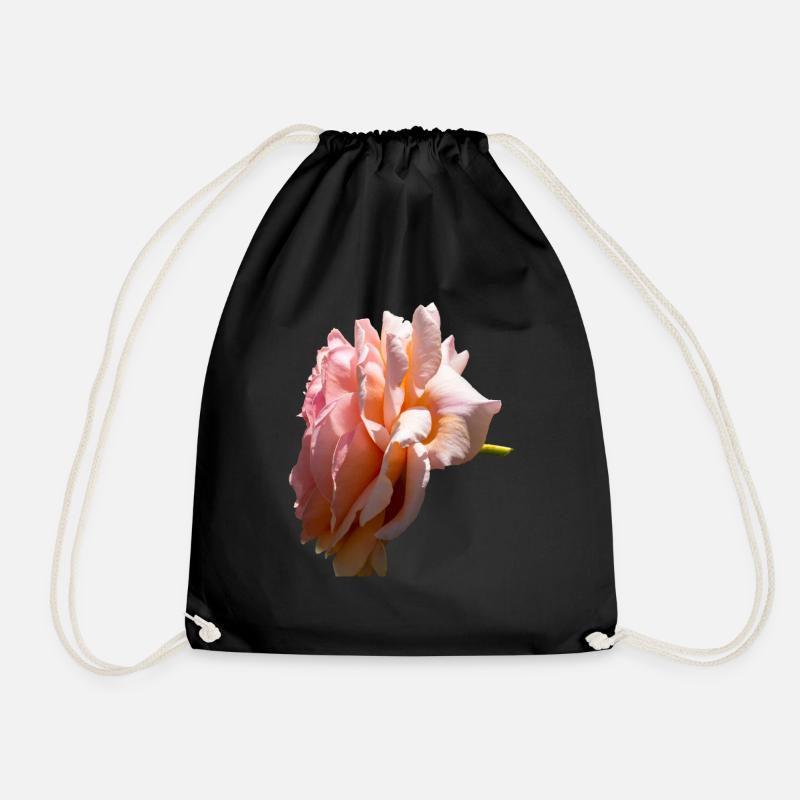 Rose - Turnbeutel - Schwarz