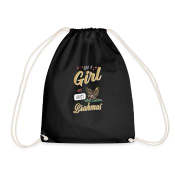 Brahma Chicken I Chicken Poultry Motif for - Drawstring Bag - black - Front