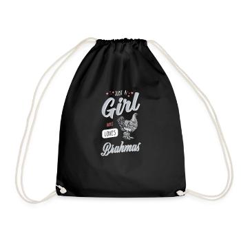 Brahma Chicken I Chicken Poultry Motif for - Drawstring Bag - black - Front