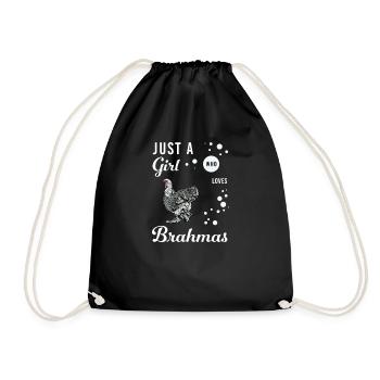 Brahma Chicken I Chicken Poultry Motif for - Drawstring Bag - black - Front