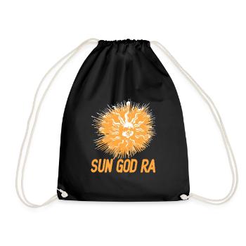 Sun God RA Cool Retro Egyptian Mythological - Turnbeutel - Schwarz - Vorne