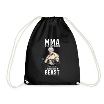 MMA Trainieren wie eine Bestie - Cage Fighter Free - Turnbeutel - Schwarz - Vorne