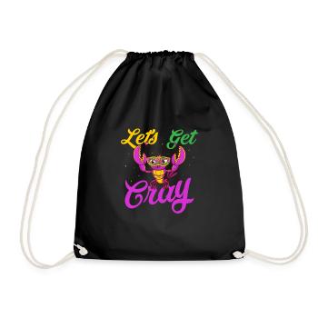 Let's Get Cray Mardi Gras Parade - Turnbeutel - Schwarz - Vorne