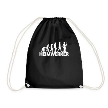 Heimwerker Geschenkidee Handwerker - Turnbeutel - Schwarz - Vorne