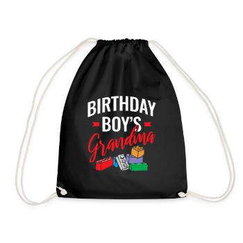 Birthday Kids Grandma Building Blocks - Sac de sport léger - noir - Devant