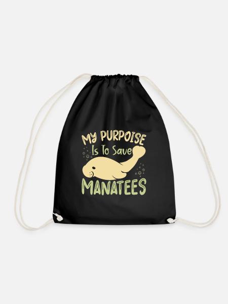 Au fond de moi, je suis un lamantin - Sac de sport léger - noir