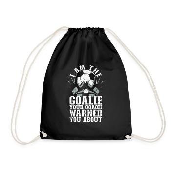 Gardien de but de football du gardien de but de football - Sac de sport léger - noir - Devant