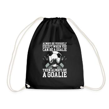 Gardien de but de football du gardien de but de football - Sac de sport léger - noir - Devant