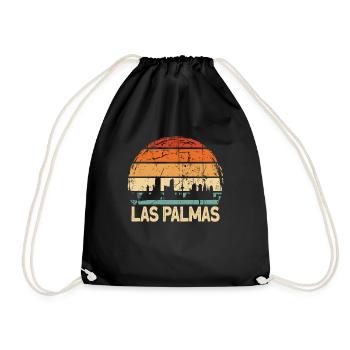 Las Palmas - Drawstring Bag - black - Front