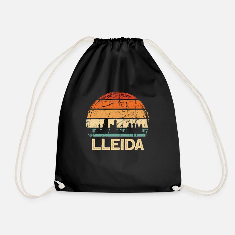 Lleida - Drawstring Bag - black