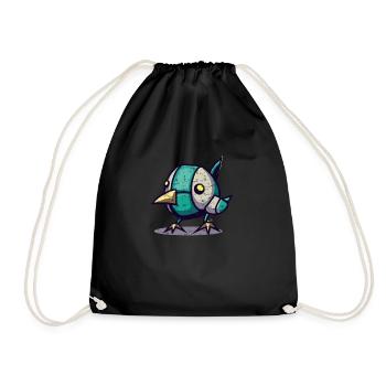 Robot Chick Bird - Sac de sport léger - noir - Devant